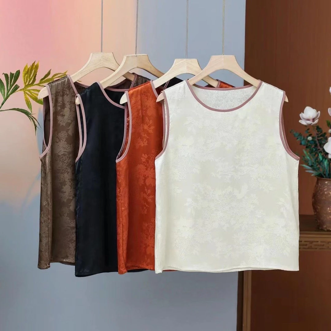 轻奢复古国潮夏季外穿打底背心YM