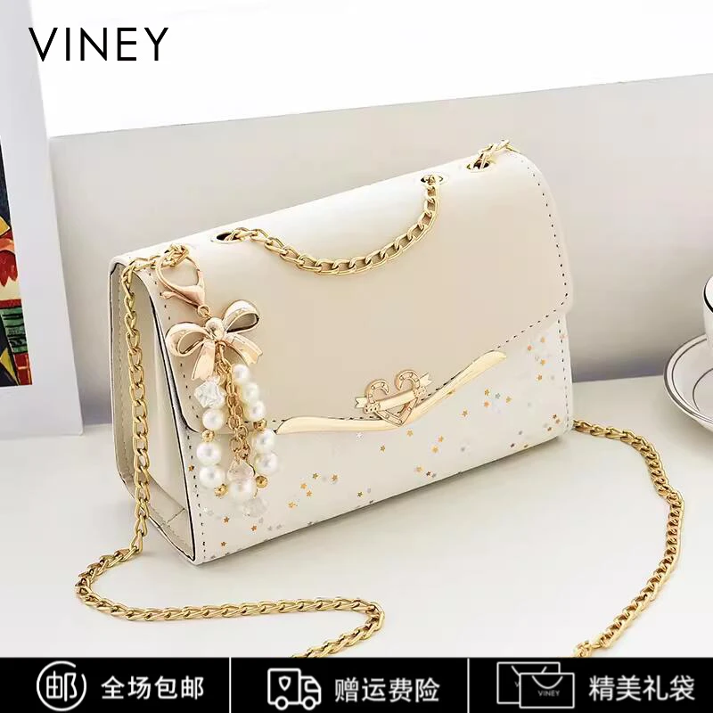 Viney包包女2026新款时尚百搭轻奢斜挎小方包生日新年礼物送女生