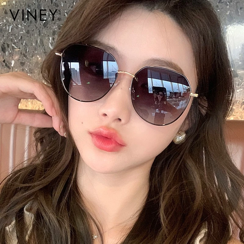 Viney墨镜女士2025新款小众街拍遮阳眼镜网红大脸显小遮阳太阳镜