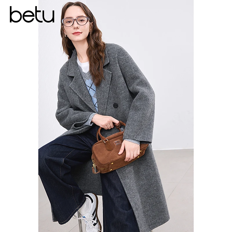 百图2025年春季新款毛呢外套2411T20