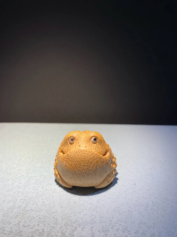 纯手工竹根雕金蟾傲娇蟾招财金蟾精品文玩手把件