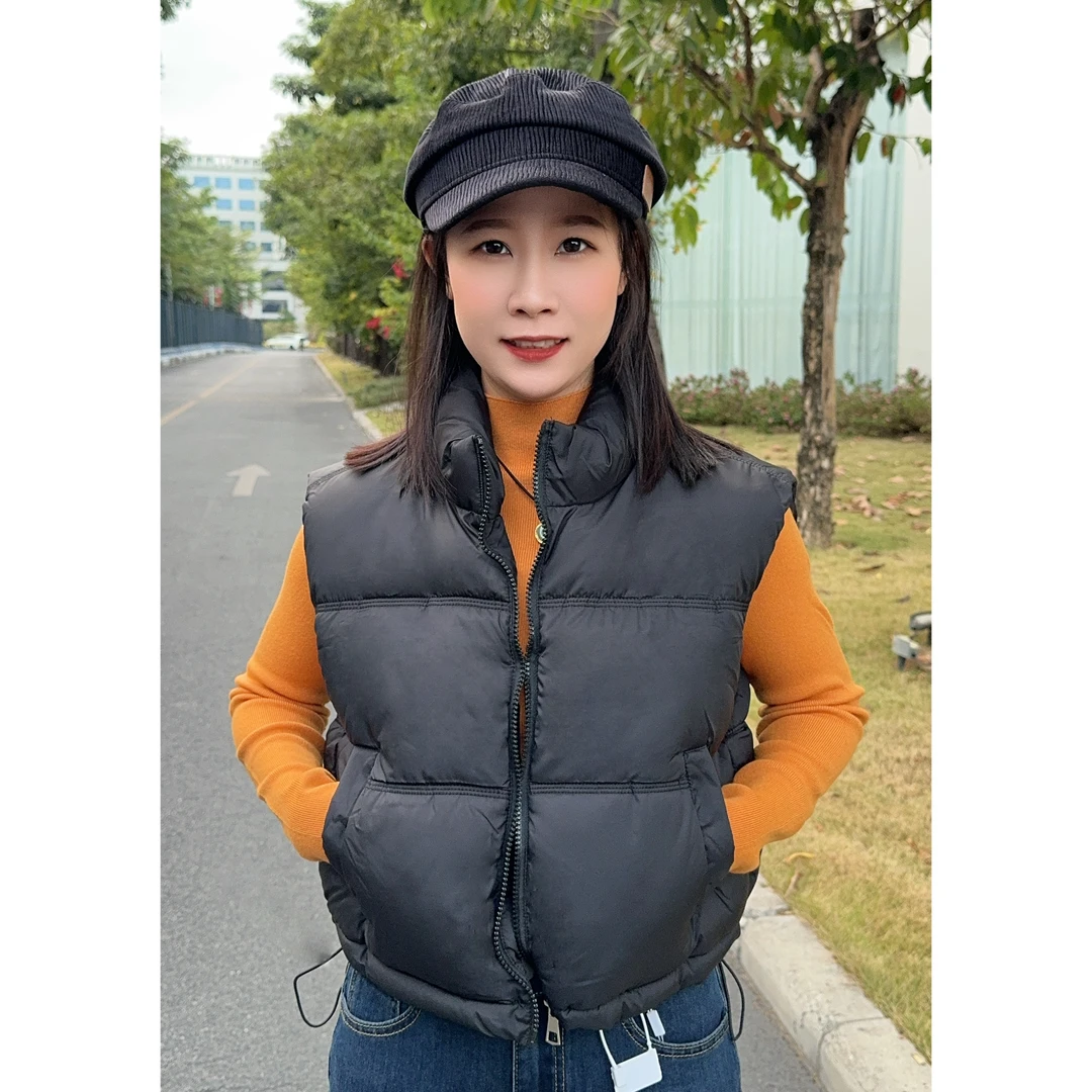 【富贵家】小个子定制短款立领韩版秋冬宽松百搭棉马甲