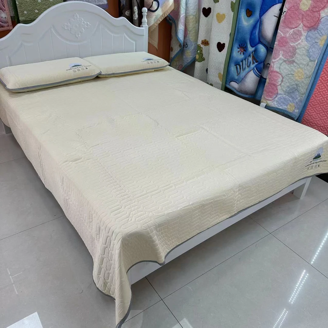 乳胶凉席三件套床盖