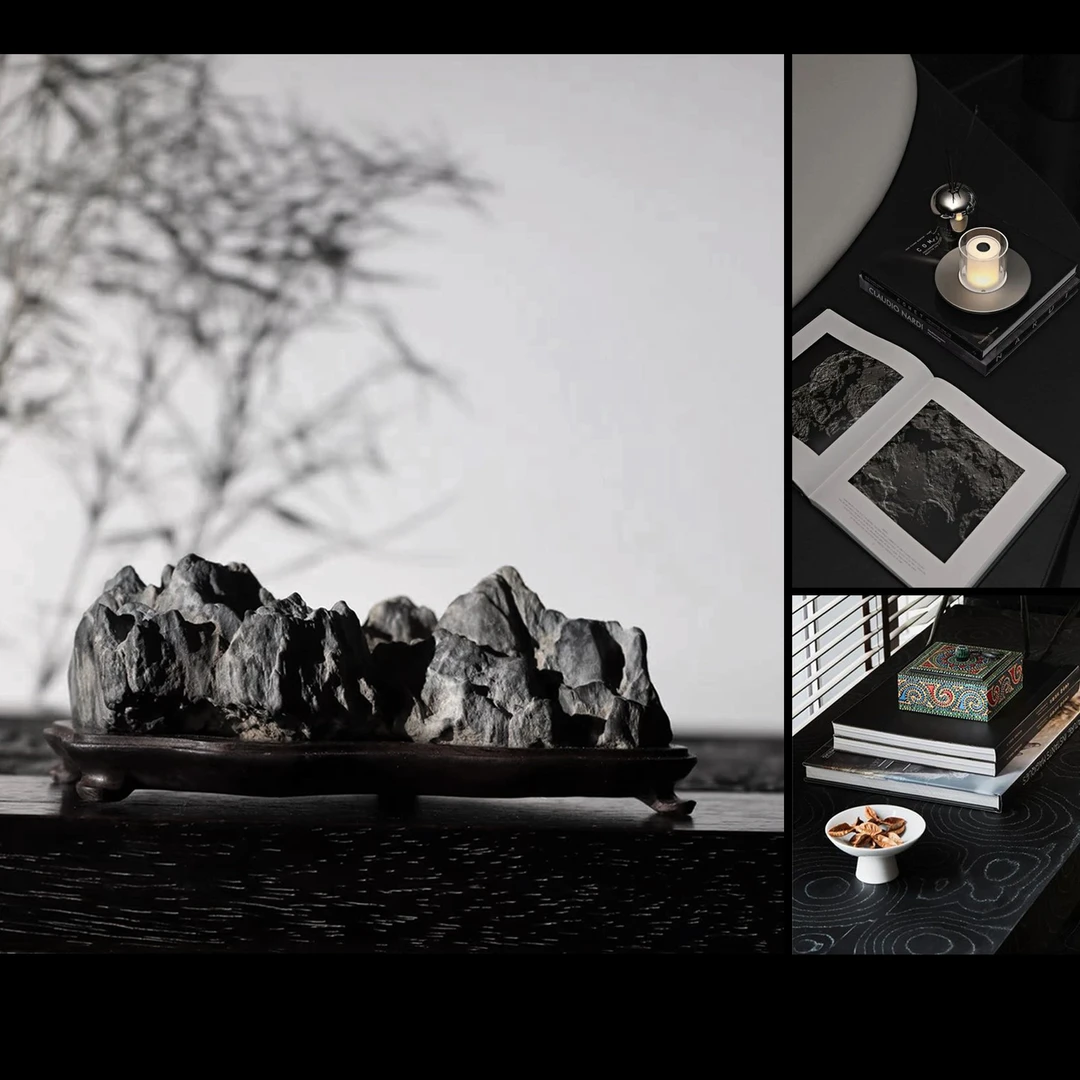 臻美奇石||蕴意东方  文房案头摆件 英石  灵璧石   太湖石