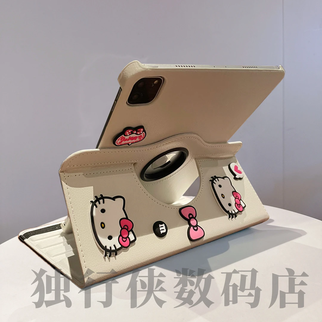 KT猫360旋转保护套适用ipad65代9.7平板壳pro10.5防摔Air12带笔槽