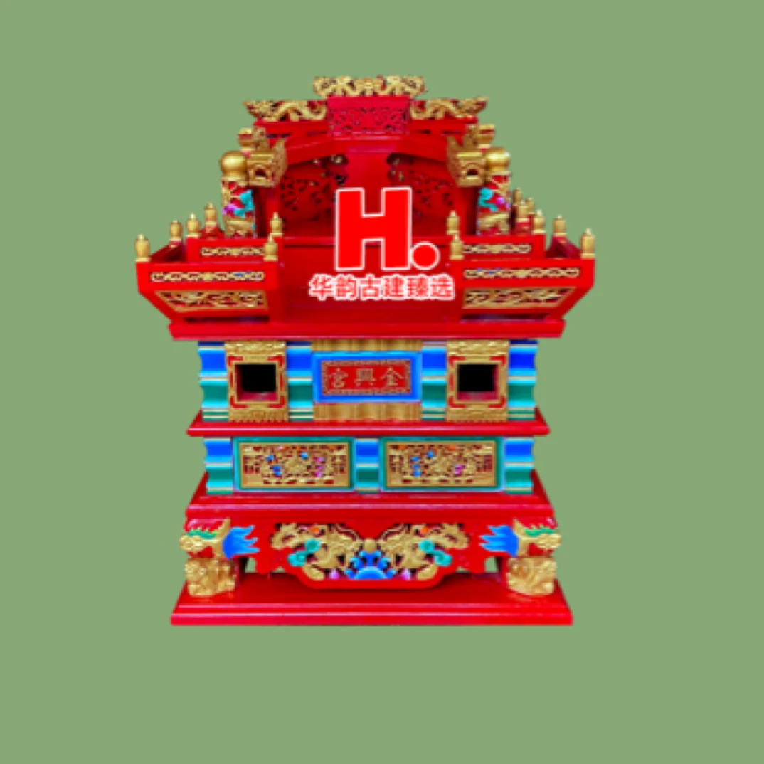 实木雕刻轿子神明轿子神明辇轿闽南游神轿子