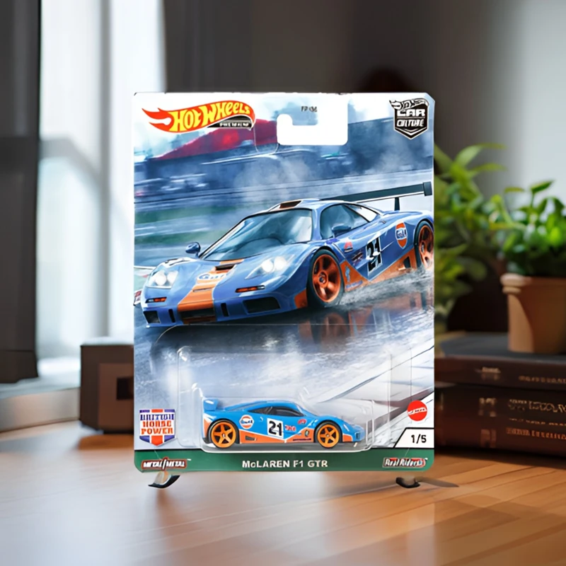 风火轮HOT WHEELS汽车文化英国马力迈凯伦F1 GTR海湾石油涂装玩具