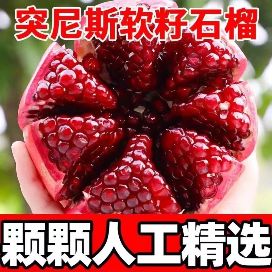 【纯甜爆汁】正宗突尼斯石榴新鲜采摘1-3-5斤产地直发清甜口孕妇吃
