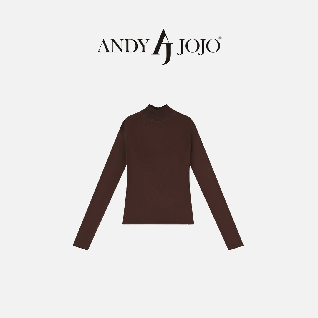 董先生&ANDY JOJO秋季高领打底纯色简约时尚长袖百搭 19328