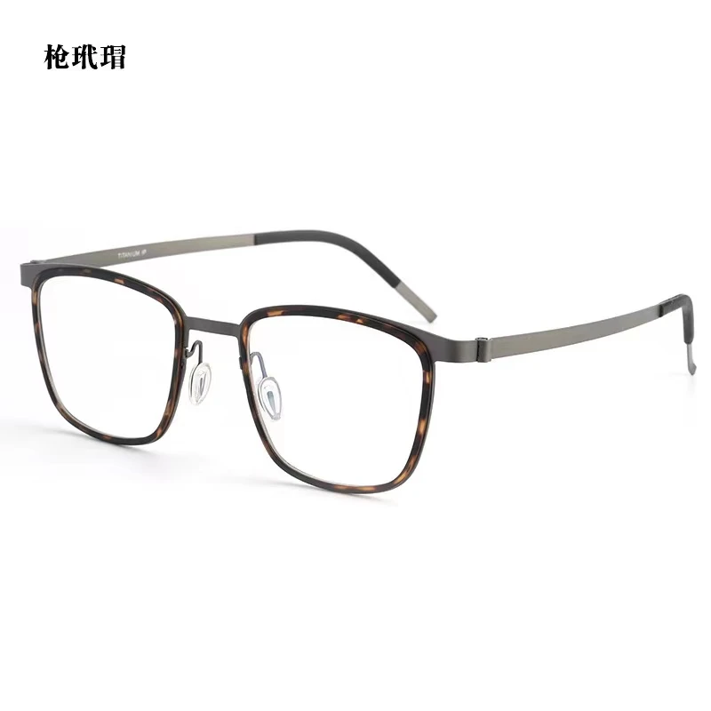 同款超轻纯钛眼镜复古大框近视眼镜架男女T-9765商务清新可配度数