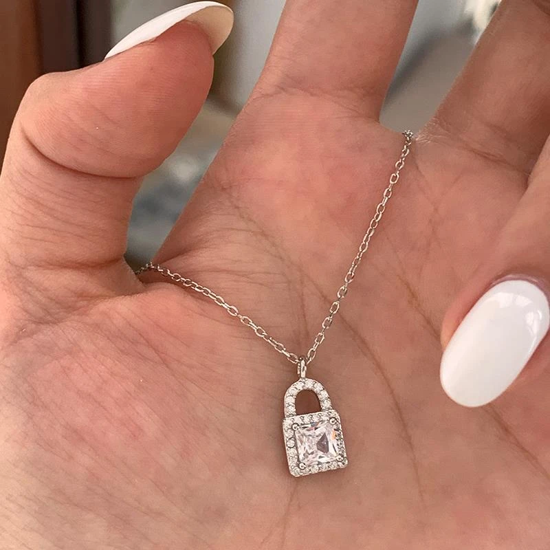 坠链均925银 【LOVELVLV】纯银闪钻项链女气质高级感轻奢颈链礼物年