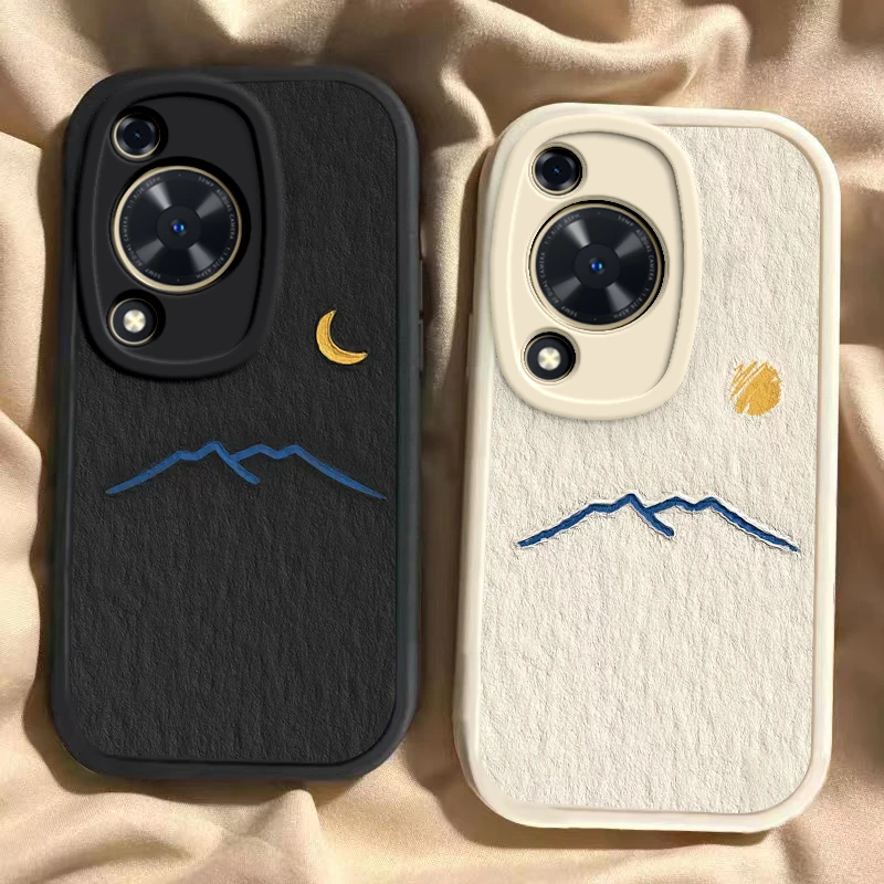 华为畅享70手机壳70z文艺男女款70Pro软硅胶防摔太阳月亮高山创意