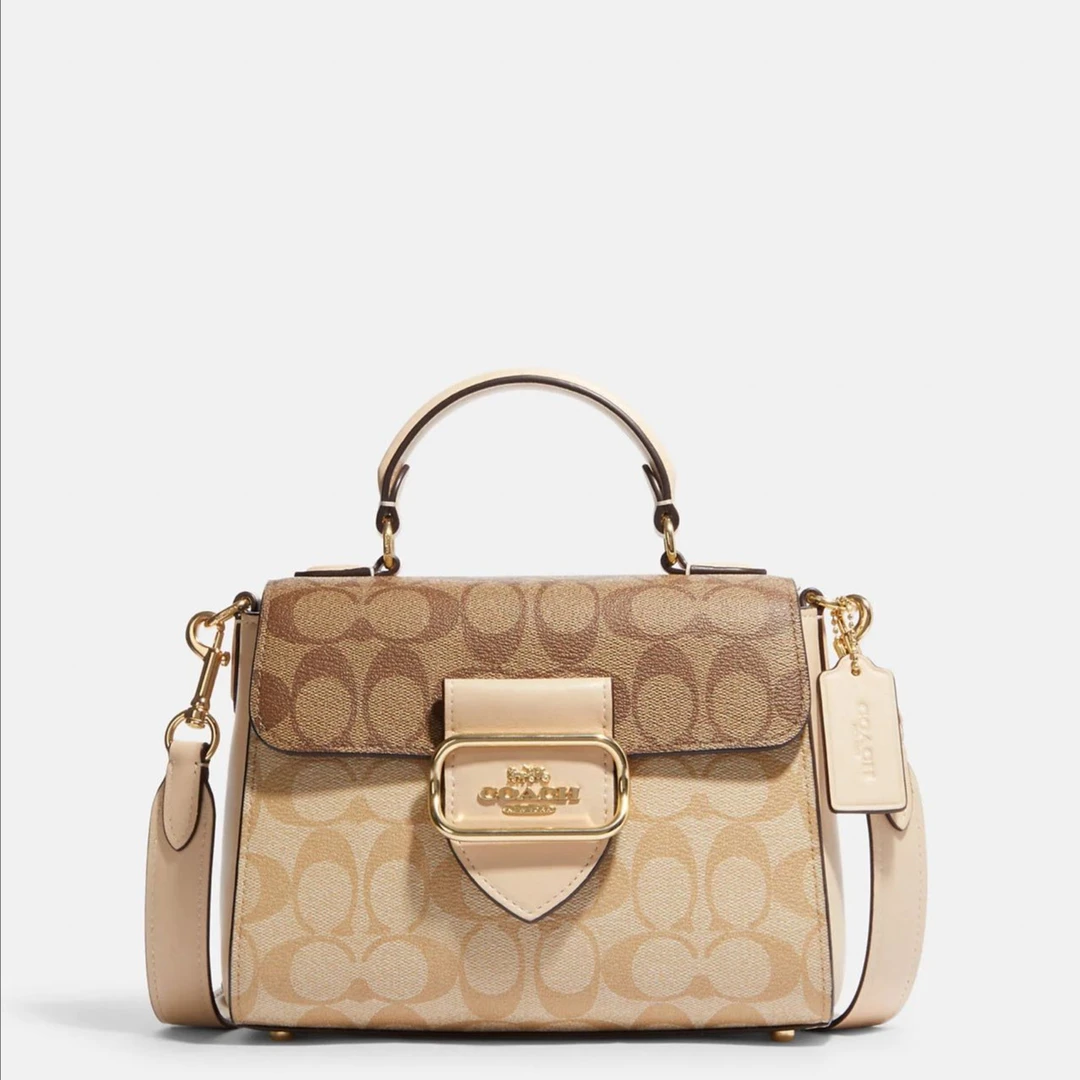 COACH/蔻驰morg卡其剑桥包斜挎包    22cm*17cm*8cm   CH314经典