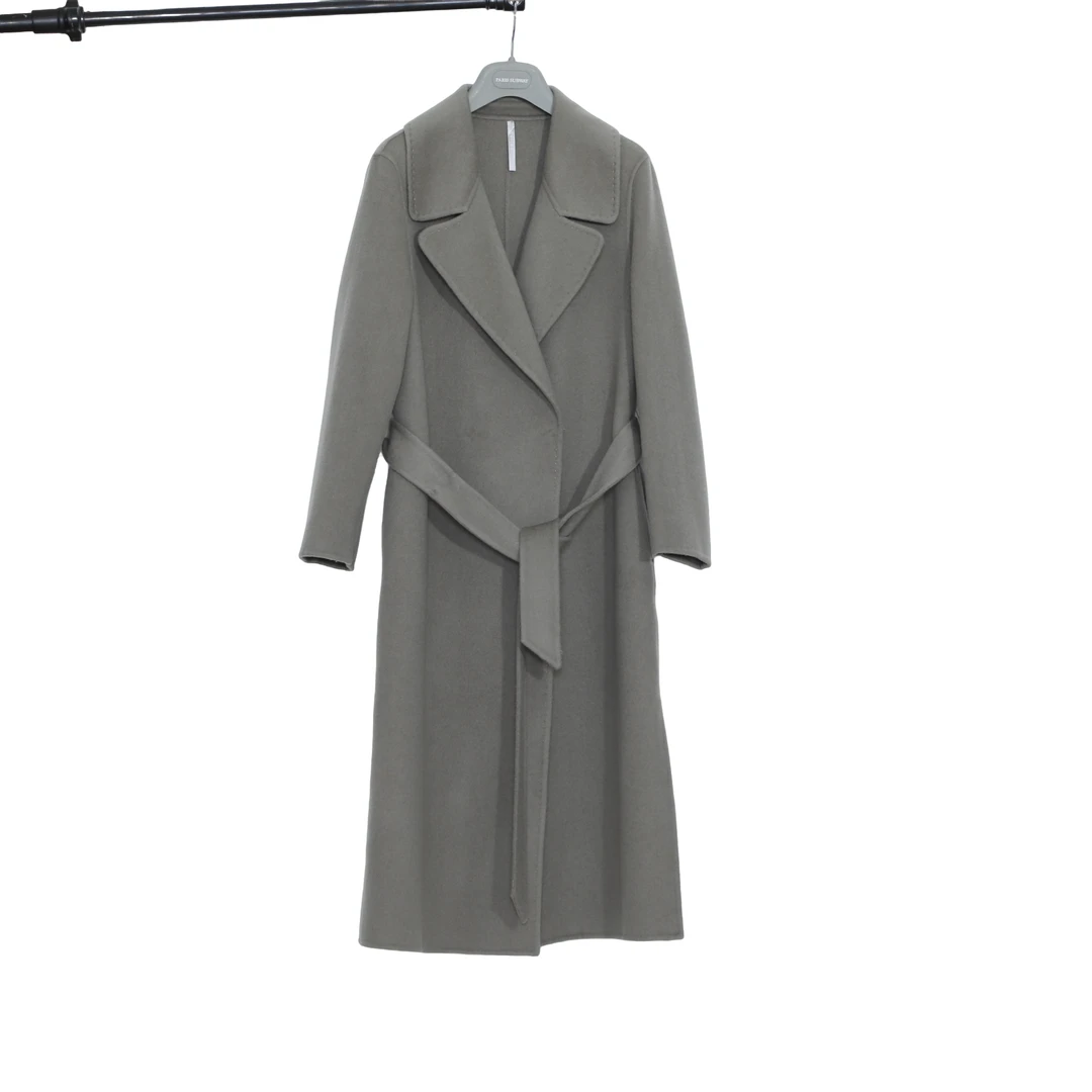 【特价】911441105简约大气纯色女士羊毛呢中长款双面羊毛大衣