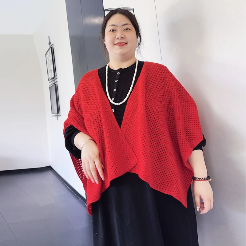 别格秀大码纯羊毛披肩秋冬保暖冬季送礼妈妈送长辈母亲节生日礼物