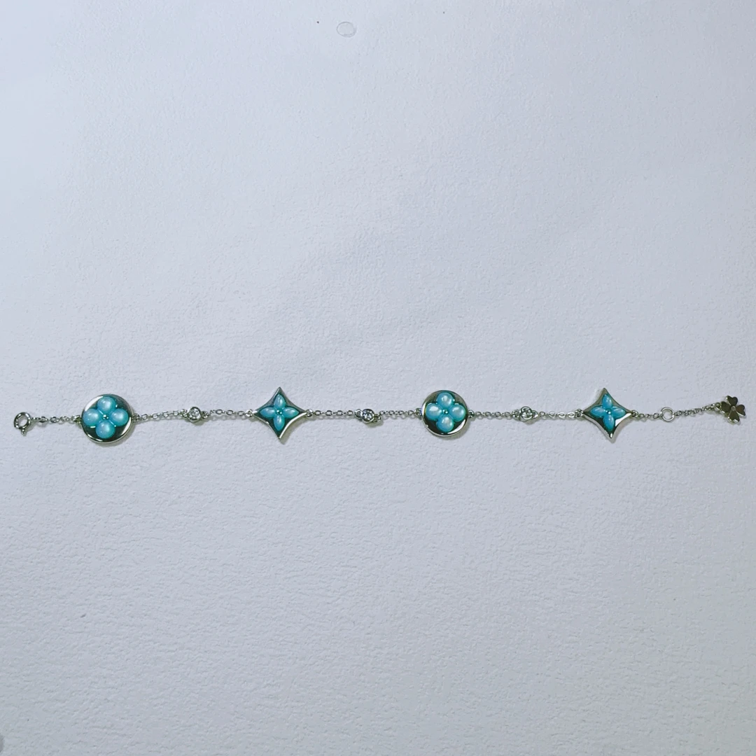 铜合金仿珍珠手链 SL1275-女式高定老花手链高级感百搭白贝贝手链