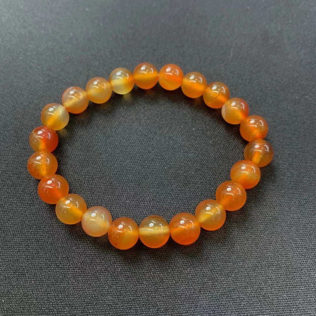 樱桃红玛瑙手串-（颜色略有微差多样性发货）15859