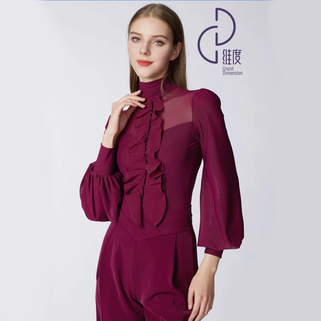 【维度舞服】Y374女士上衣摩登舞拉丁舞广场舞练习赛服溯源好物