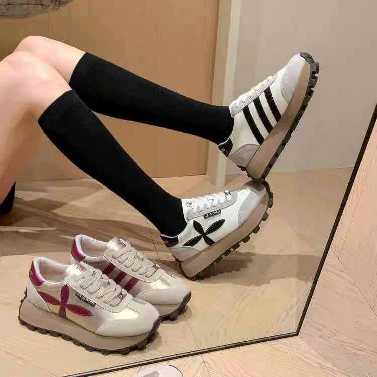 新疆2025春季新款阿甘鞋小蛮腰休闲百搭厚底运动女鞋81533