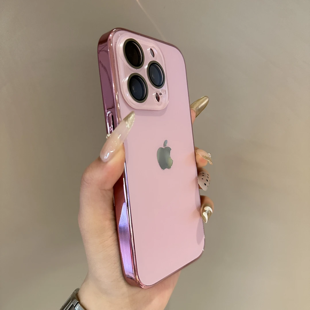 高级原机纳米AG磨砂适用苹果15promax手机壳时尚iPhone14简约13潮