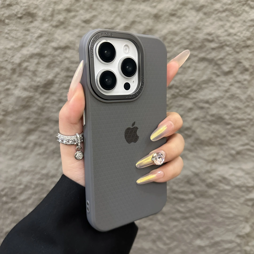 高级晶盾五金镜头适用苹果16promax手机壳个性iPhone15创意14小众