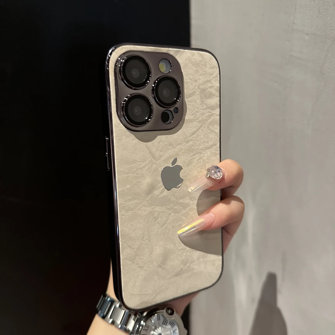 新款绒布全包镜头适用苹果17promax手机壳iPhone14防摔13情侣12套