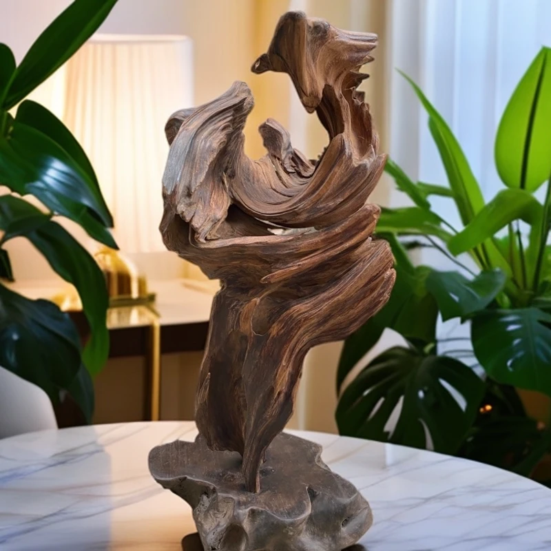 广西天然风化木家居装饰品玄关客厅摆件偏远地区不