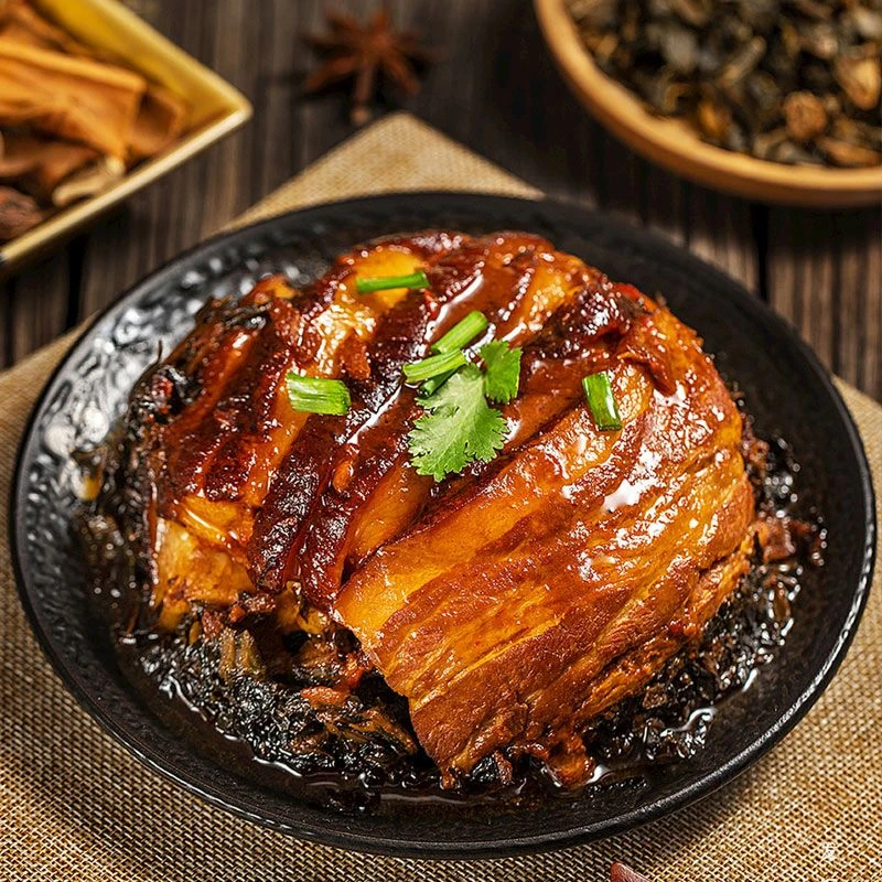 传统虎皮梅干菜扣肉500g碗装下饭下酒菜预制菜扣肉加热即食方便菜