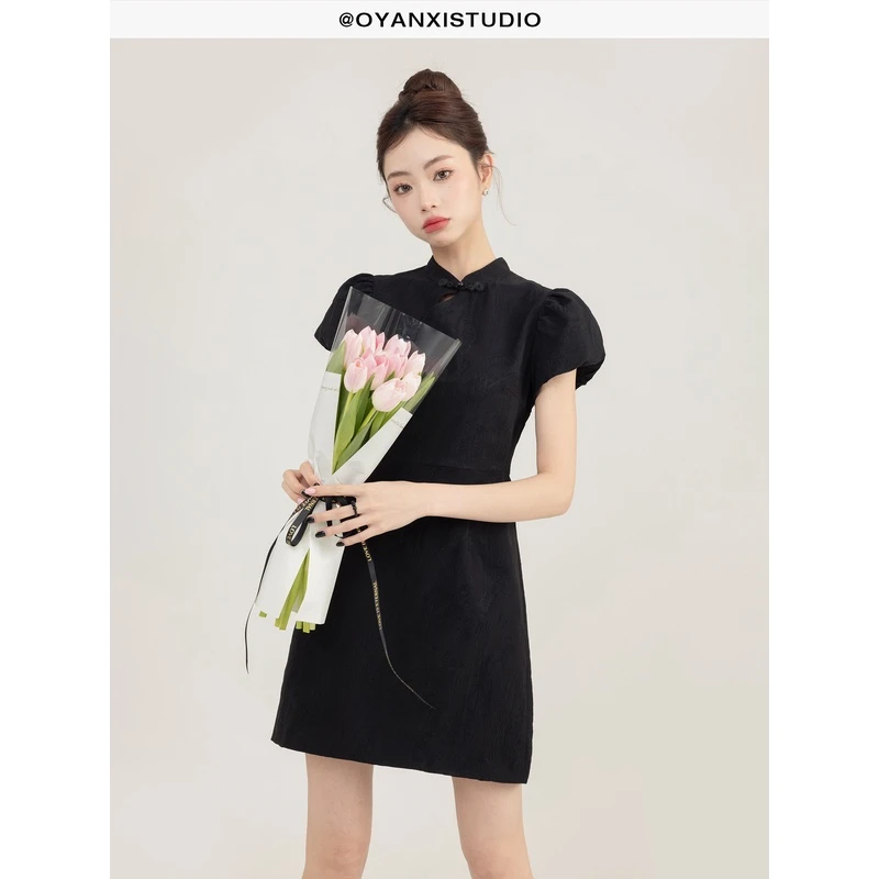 【欧阳喜OYANXI】仙姿玉色国风名媛气质女少女女装连衣裙时尚法式