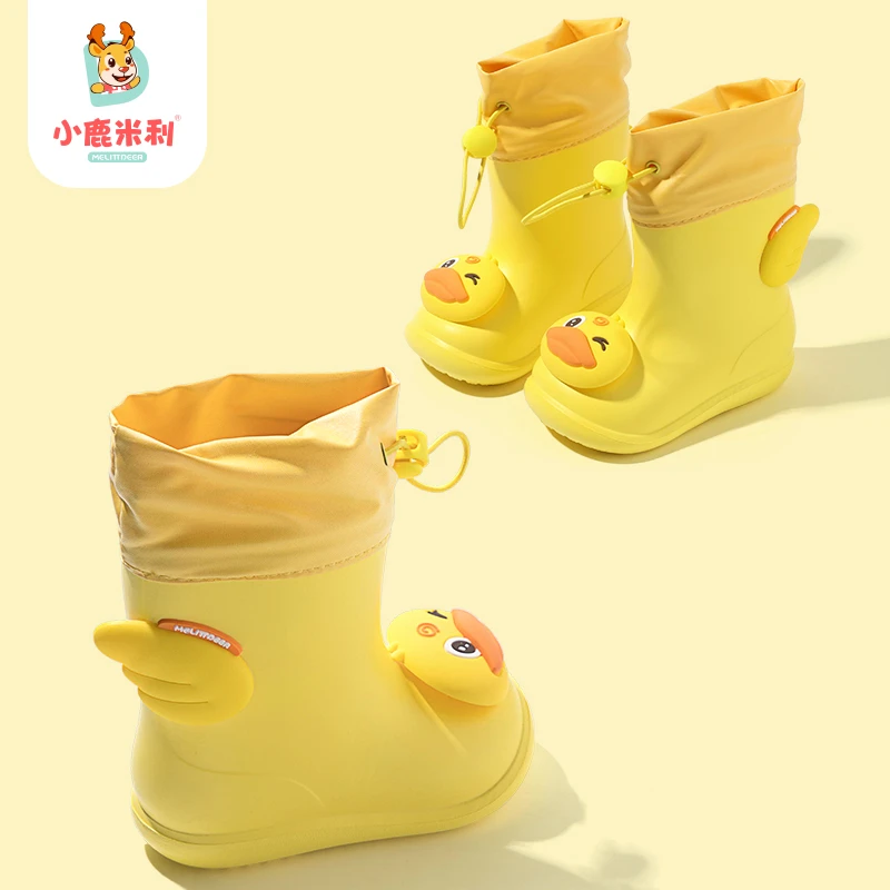 儿童雨鞋男童新款1-2岁3轻便防滑防水宝宝水鞋女女孩婴幼儿男孩