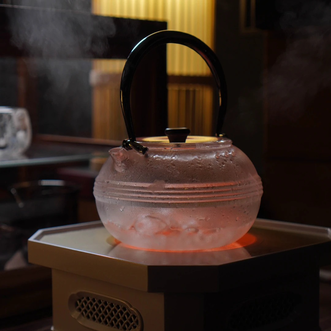 采溪水晶壶原创设计煮水壶纯手工高档煮茶壶茶艺师必入H0024