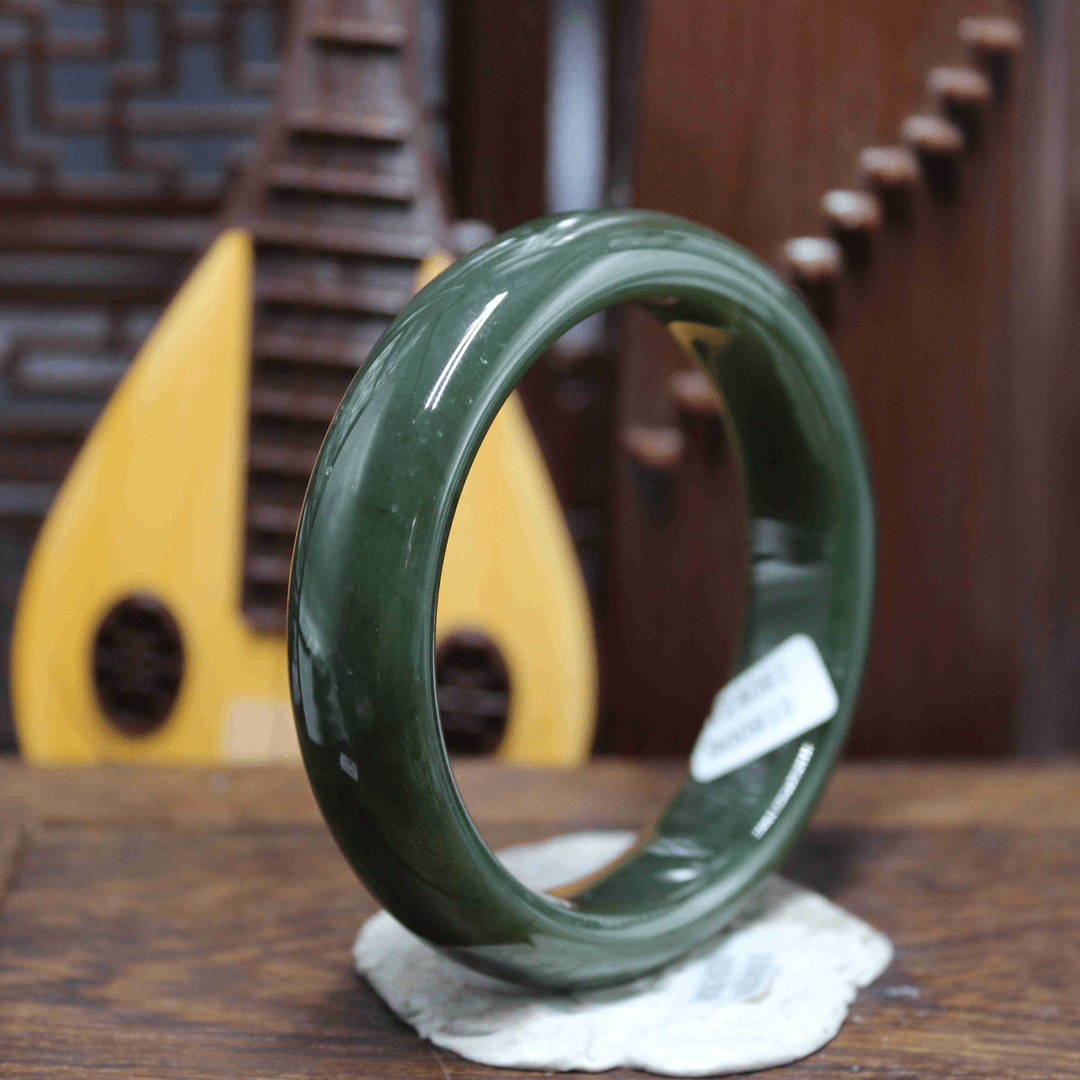 和田玉若羌黄口手镯（56mm）