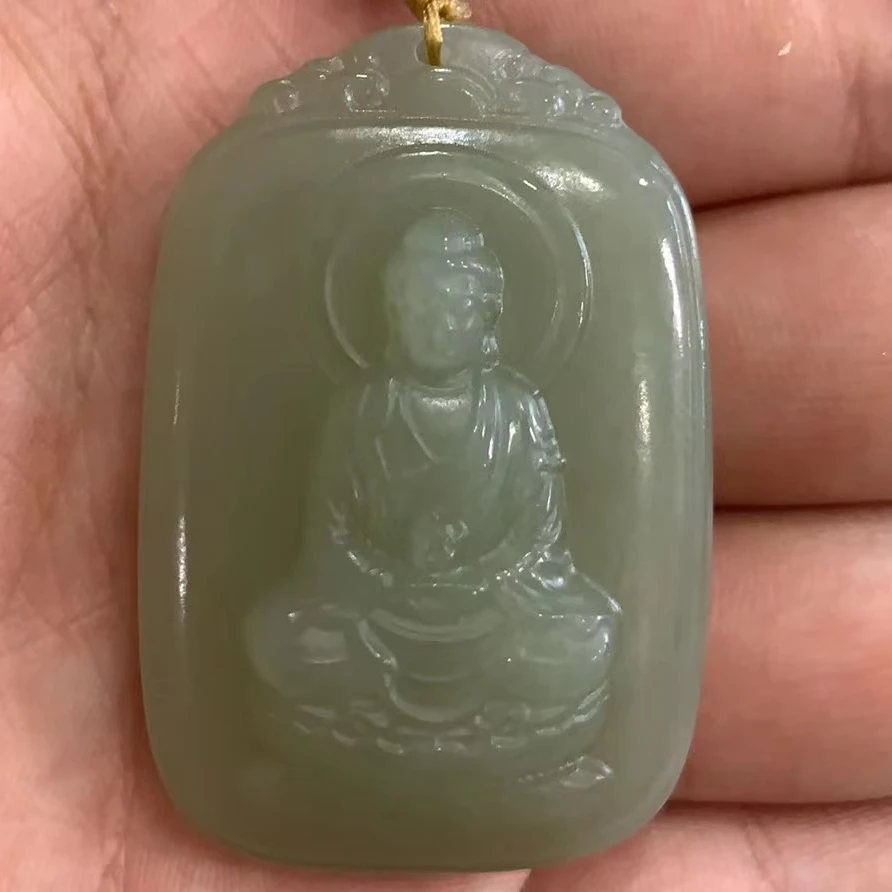 和田玉大日如来吊坠