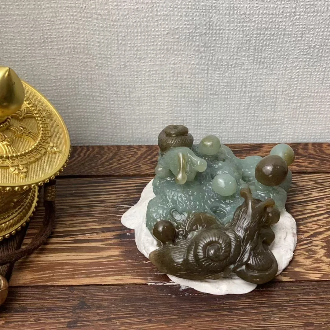 和田玉且末糖白安居乐业手把