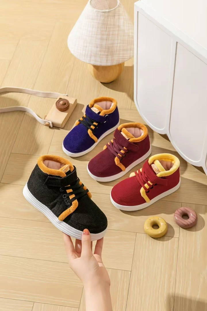 儿童手工棉鞋3到10岁手工保暖棉鞋【新款中大童】