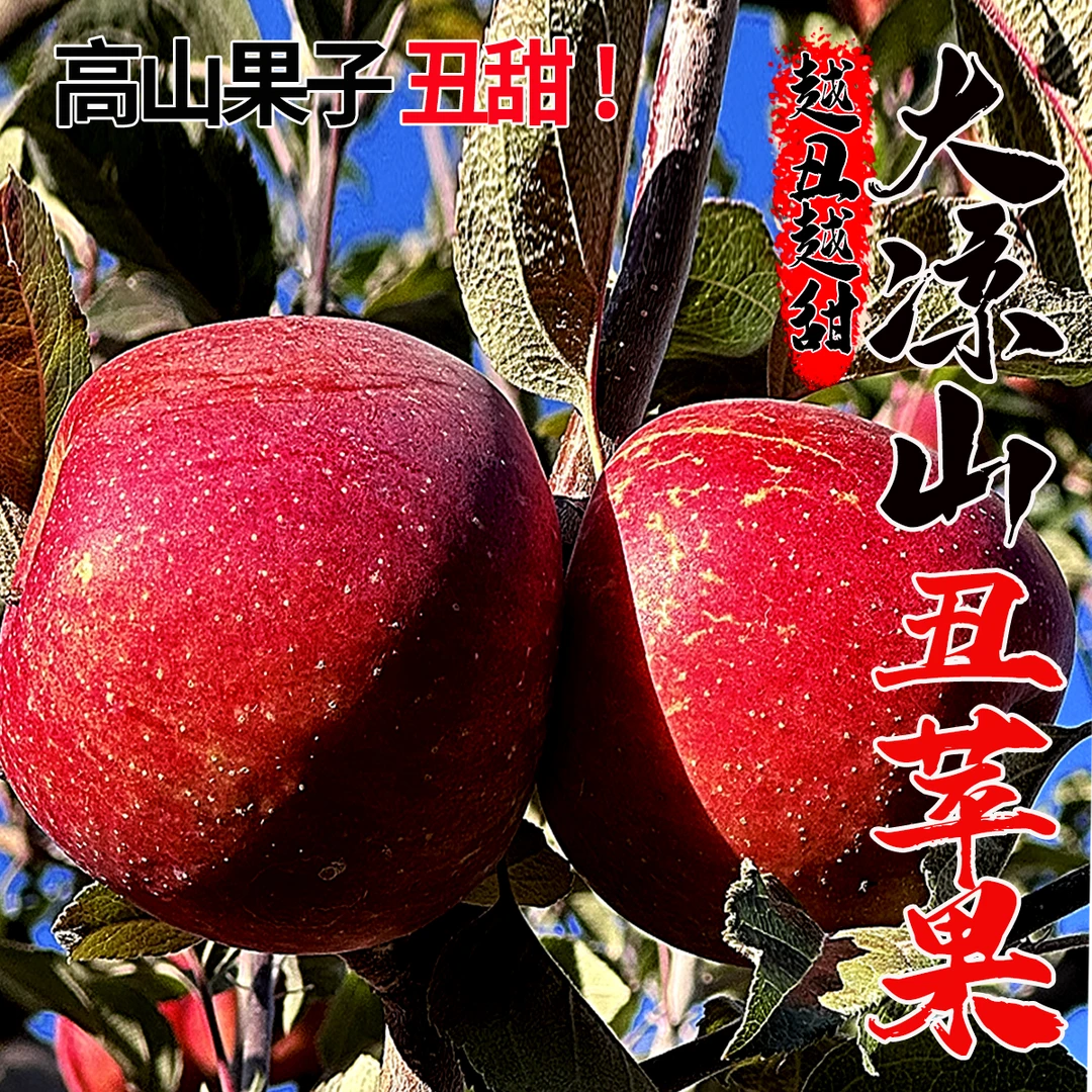 【糖心60%以上】四川大凉山丑苹果5/7.5-8斤 脆甜多汁新鲜营养甜脆