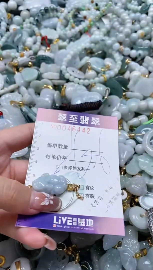 【闪购商品】翡翠颈饰未镶嵌闪购0046442多样性发其一