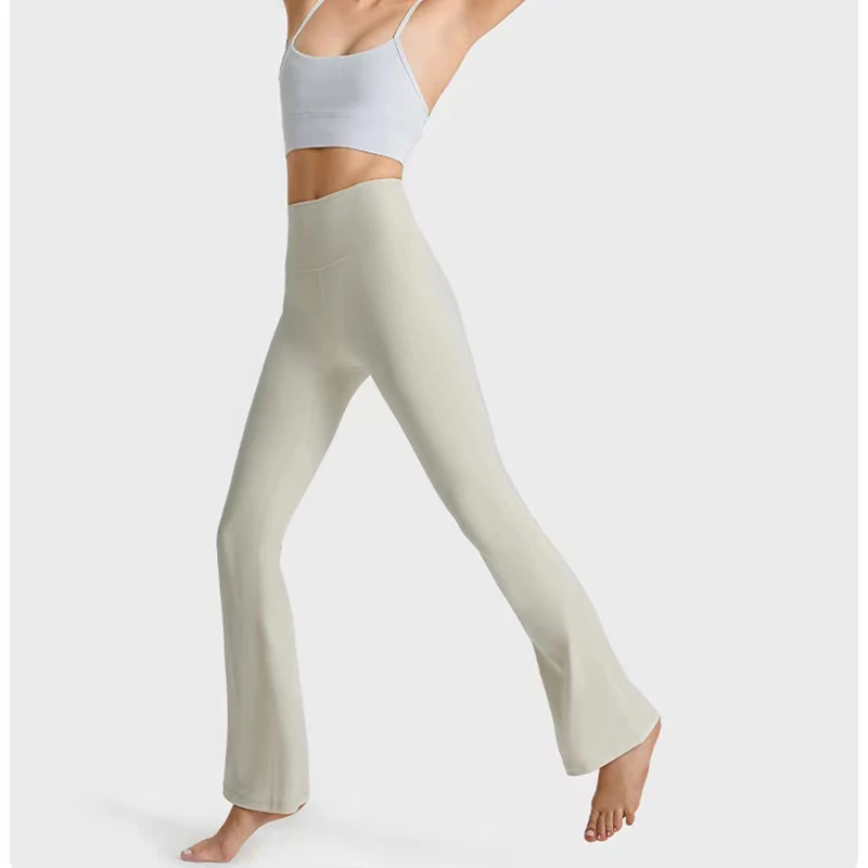 lulu瑜伽裤女高腰提臀喇叭裤秋冬外穿健身微弹显瘦垂感运动长裤子