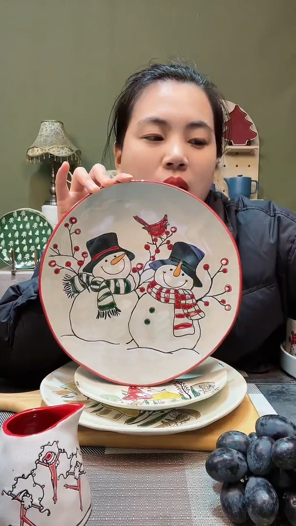 【闪购商品】陶瓷瓷片11英寸大盘·1  微瑕满20发货