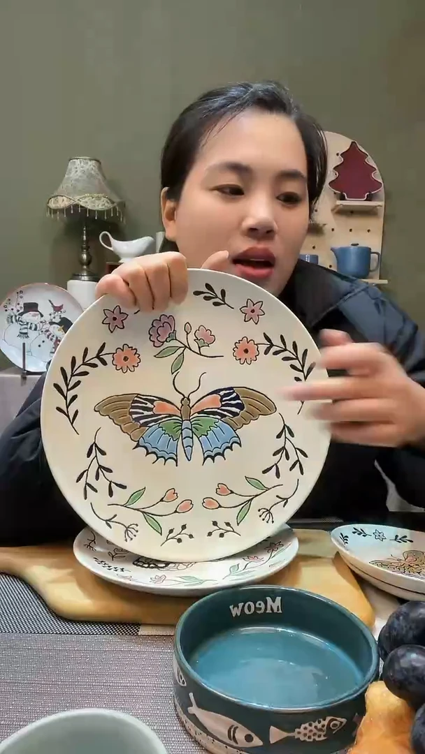 【闪购商品】陶瓷盘10.5英寸大盘 微瑕满20发货