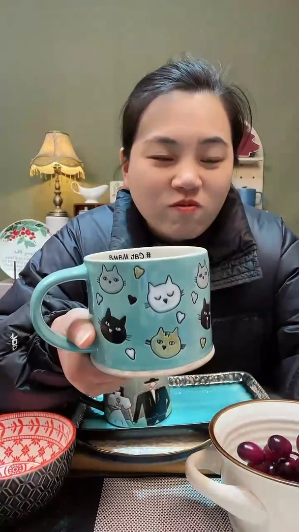 【闪购商品】陶瓷瓷片瑕疵款 猫咪杯子 满20发货