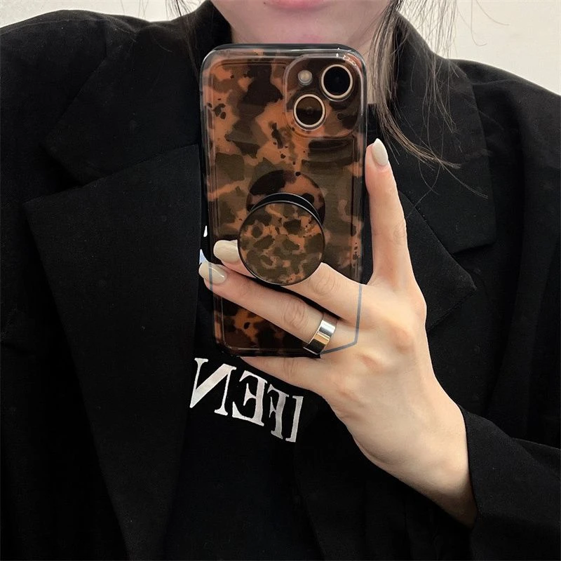 琥珀纹OPPOa93手机壳OPPORENO8/7全包a96/a93s/a55/a11/a9x女支架