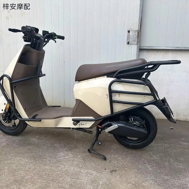 小牛新款电动车G400T护栏前后保护杠整套防摔杠保险杠改装后货架