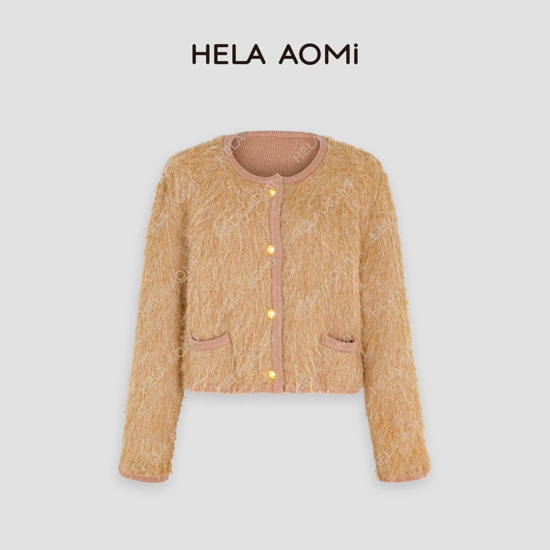 HELA AOMI‘’金扣羊毛‘’秋冬百搭设计师外套CY3CD33119