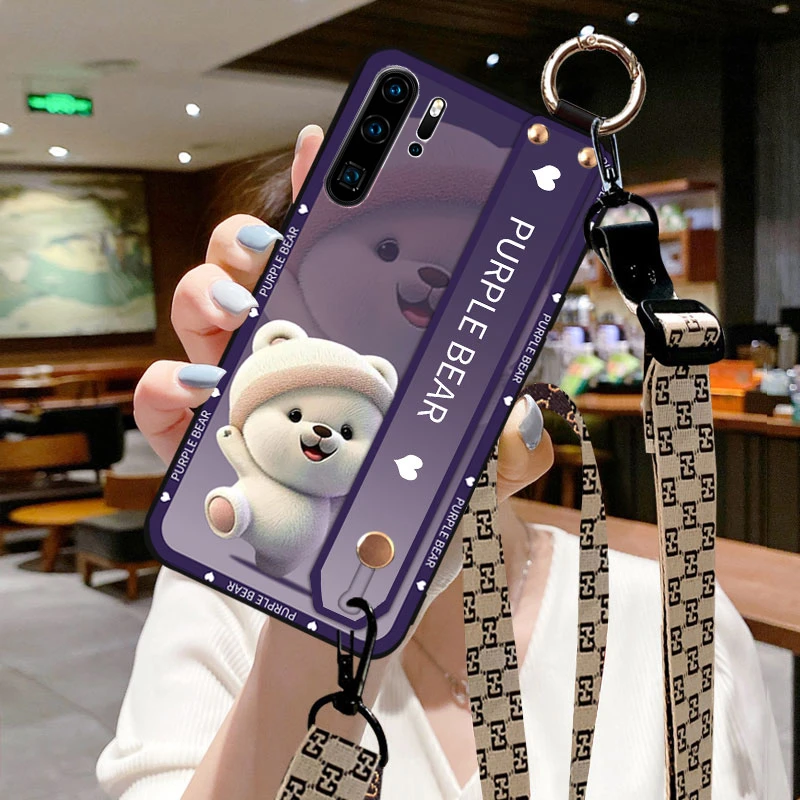 腕带华为P30/P30pro/P20手机壳P20pro全包防摔男女款情侣斜挎挂绳