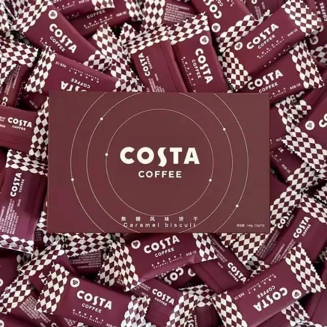 Costa焦糖风味饼干网红咖啡饼干下午茶休闲零食