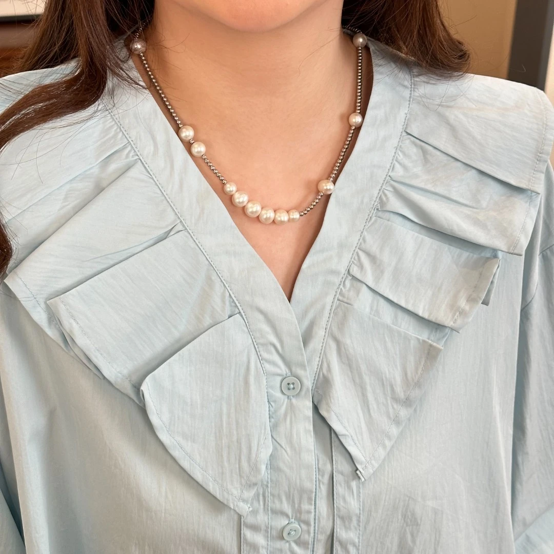 合金贝珠项链 2023新款韩版时尚百搭洋气主播自留款项链QY19435