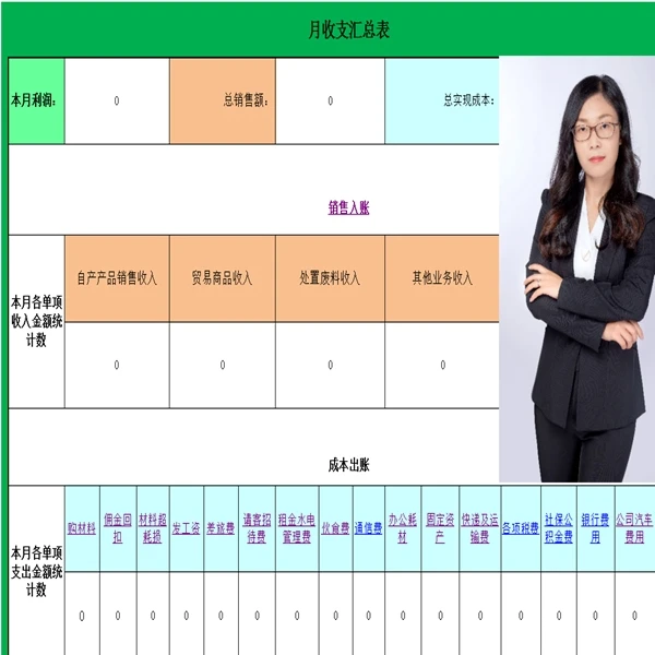 财务账务电子表格