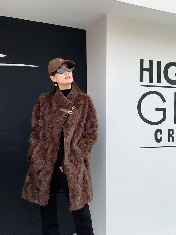 【COCO MARKIE】2024秋冬新款时尚百搭气质女双面穿保暖外套SY5525