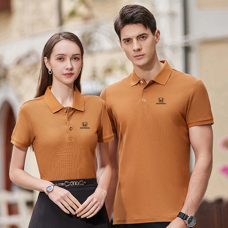 polo衫定制工作服印logo短袖夏装丝光高端企业团体服绣字印diy
